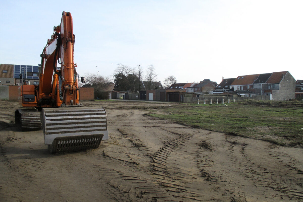 Start der werken Sociale woningen Salvialaan
