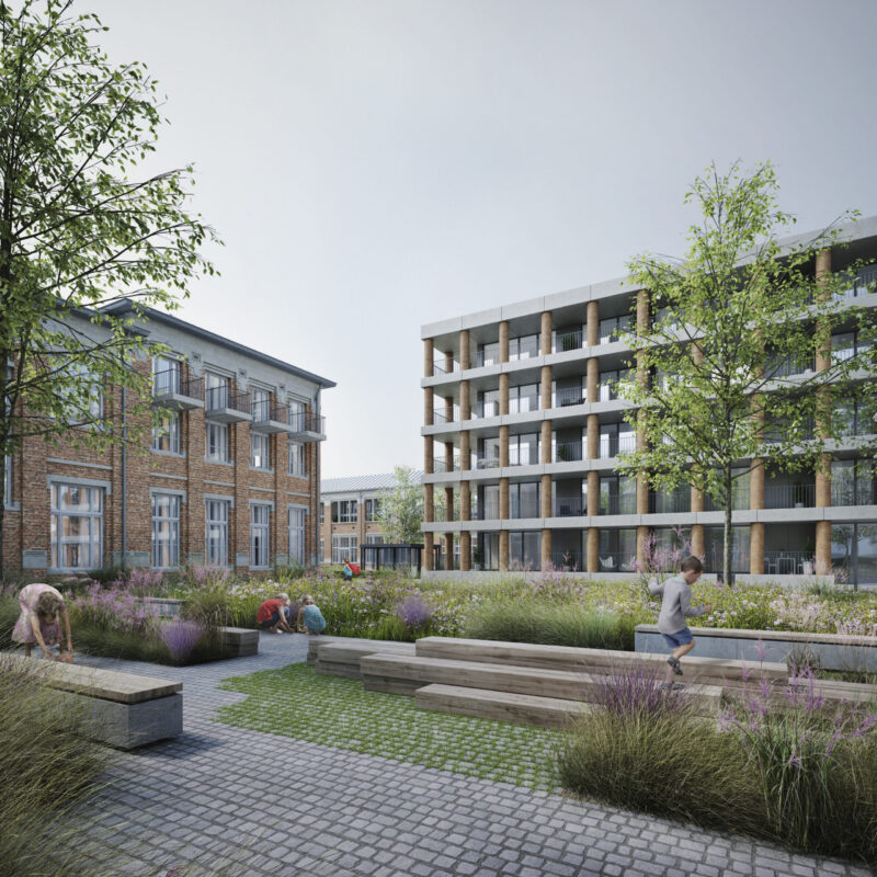 Réaffectation du site d’une école normale à Lierre, remportée par Vanhaerents, META, BOB361, Callebaut et OKRA