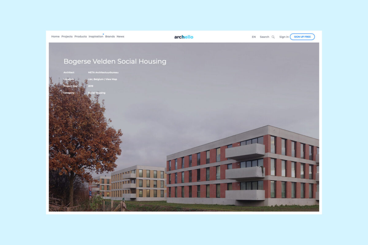 Logements sociaux Bogerse Velden Lierre publié en ligne