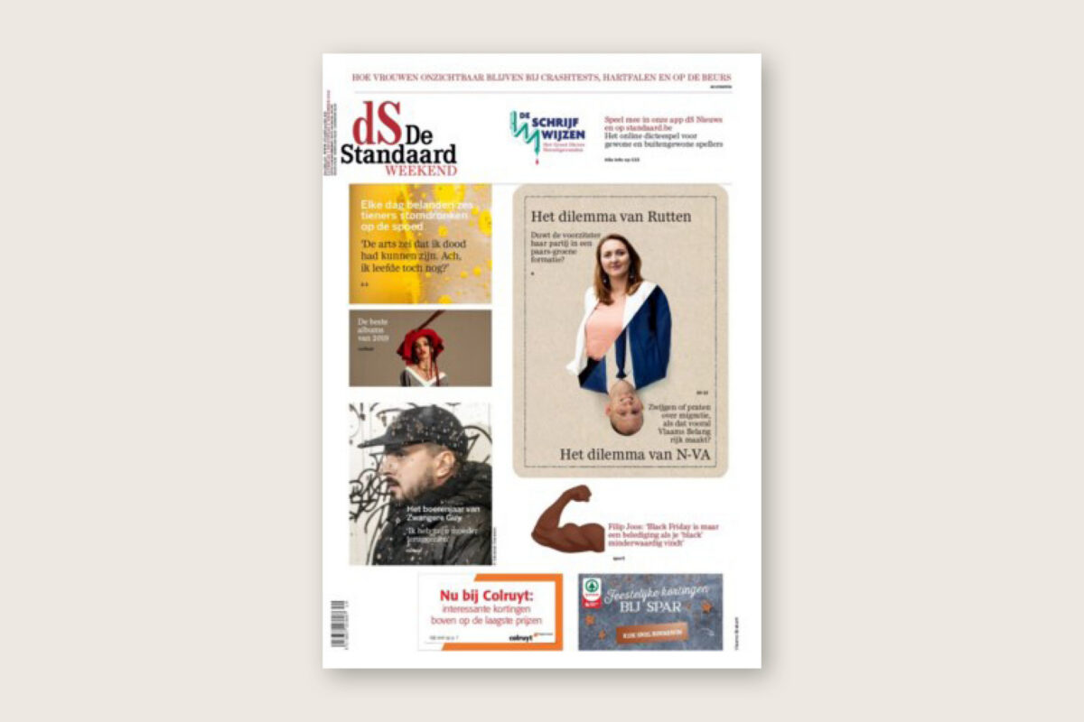 Belgian newspaper De Standaard shows Woning Deboutte Antwerpen