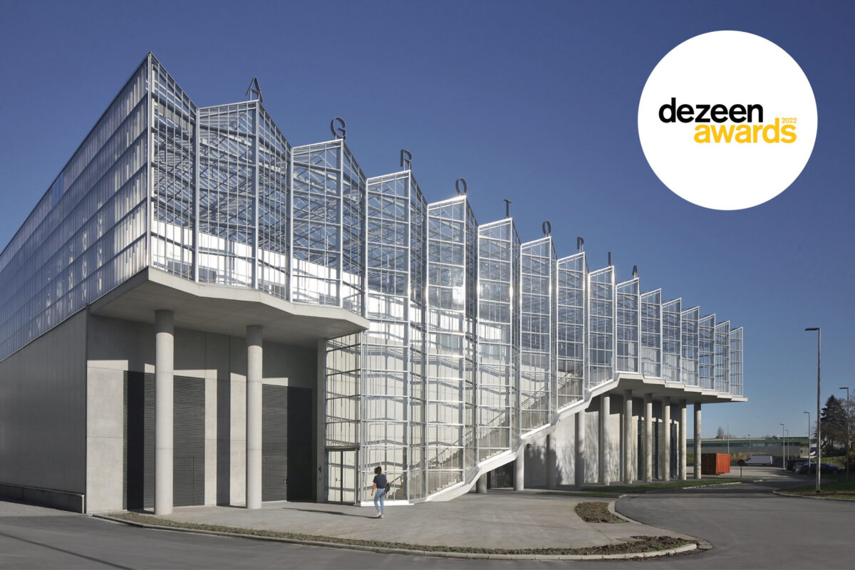 Serre de toiture Agrotopia Roulers sélectionné pour Dezeen Awards 2022 shortlist