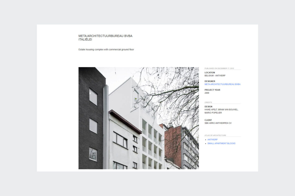 Sociale woningen Officierenwijk Brasschaat online gepubliceerd op ArchDaily